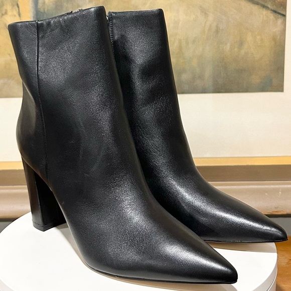 🌸MARC FISHER🌸 Ulani 81MM Leather Ankle Boots Size: 11M - Picture 7 of 15